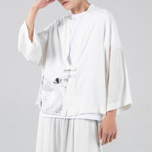 仙风道骨男装汉服中国风套装开衫浮世绘kimono道袍两件套古风仙气