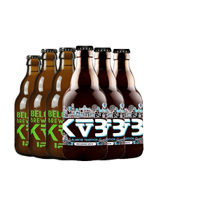 比利时进口精酿啤酒布雷帝国IPA啤酒白啤酒玫瑰红330ml*6瓶装