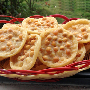 江西赣南农家自制土特产豆子饼粑粑 豆巴子 月亮巴休闲零食小吃