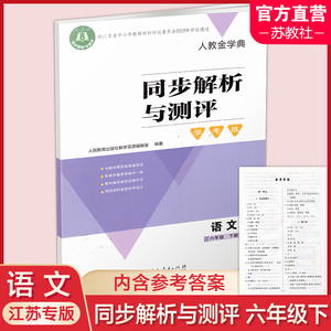 2024年春 6下同步解析与测评 学考练 语文 六年级下册 含答案  小学教辅 配人教部编版教材 练习试卷检测卷