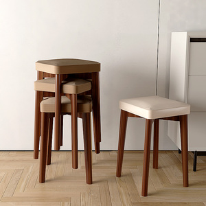 高凳子家用实木加厚