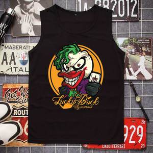 欧美电影周边小丑joker希斯莱杰同款背心潮牌无袖t恤男学生衣服潮