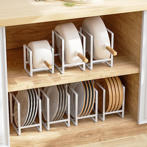 免安装碗盘收纳架厨房置物架碗架沥水架家用橱柜内锅架放碗碟架子