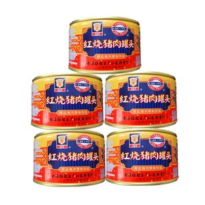 上海梅林红烧猪肉罐头 340g速食红烧肉午餐肉一箱24罐多省包邮