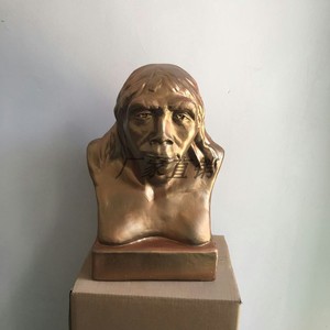 教学历史模型人物摆件男女北京猿人头像北京人头部复原模型