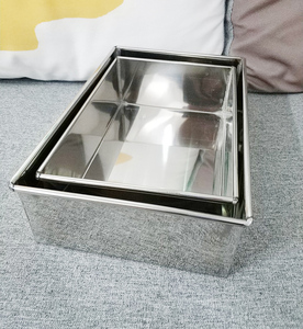304不锈钢盒子苏箱食物盒整理箱储物盒四方盒长方形盒子 阿胶糕盘