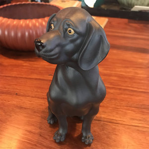 周健 拉布拉多犬 黑泥紫砂雕塑 纯手工紫砂礼品摆件茶宠茶道
