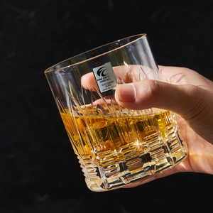 佐佐木日本原装进口手工水晶刻花洋酒杯男士休闲威士忌杯伏特加杯