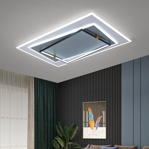 超薄客厅灯长方形平板吸顶灯北欧现代简约大气侧光家用led灯具