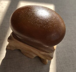 马达加斯加水冲玛瑙原石花纹把玩摆件--大玛瑙蛋蛋无伤裂---340