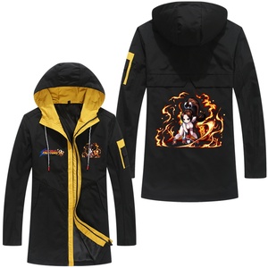 拳皇98k游戏八神庵周边衣服秋季外套新款夹克潮流男生中长款风衣