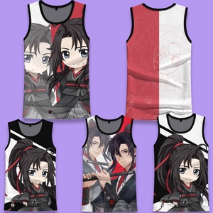 动漫周边联名二次元祖师魔道魏无羡江城衣服背心男生夏季t恤大童