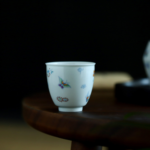 仿古悦心杯主人杯品茗杯茶室功夫茶杯单杯个人杯子陶瓷新中式茶艺