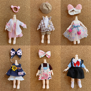 46tb290438226927淘宝60厘米芭比娃娃衣服高档婚纱时尚上衣裤子套装