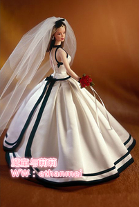 【代购】vera wang bride barbie 1997 限量版维拉王新娘芭比娃娃
