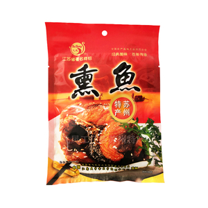 苏州土特产太仓飞凤牌双凤熏鱼干100克袋装即食草鱼爆鱼零食卤味