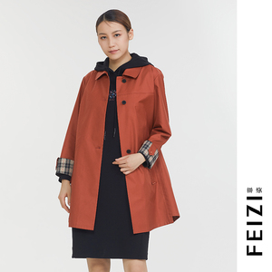 菲姿红风衣