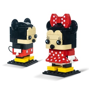 米奇米妮方头仔兼容乐高积木儿童益智力男女孩子拼装玩具