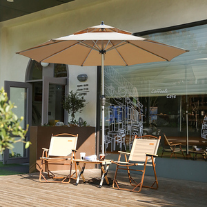 户外遮阳伞庭院伞商用摆摊网红咖啡店露天阳台休闲花园室外太阳伞