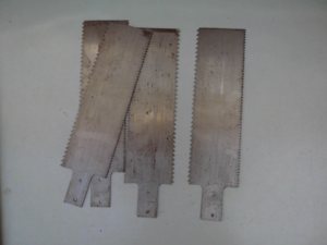 九十年代老货木工刀锯开榫双面锯65锰钢粗细齿两用木工锯配件无柄