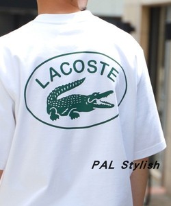 beams x lacoste 联名鳄鱼 胸前刺绣logo 男女休闲宽松短袖t恤