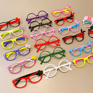 儿童眼镜框无镜片眼镜凹造型配饰宝宝小孩女童男童女孩眼镜架