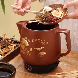 中药煲炖药罐煮药砂锅熬草药锅自动家用煎药瓦罐子插电煎药机神器