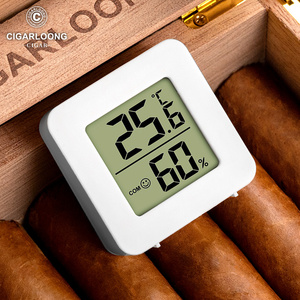 雪茄电子温湿度计高灵敏度迷你雪茄保湿盒专用便携雪茄烟具配件
