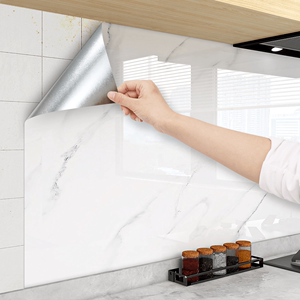 厨房墙面贴纸防水防油防火耐高温加厚自粘墙贴油烟机墙壁专用墙纸