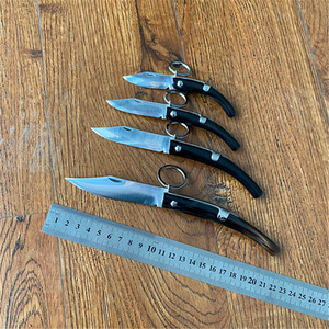 牛角刀老式经典手工制作折叠刀户外锋利不锈钢刀具水果刀通海小刀