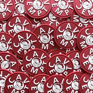 【两个装】life cavempt潮流女人脸ce小红标袖标diy缝制肩章胶章