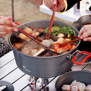 000人付款淘宝火枫户外大锅 盛宴火锅 户外火锅 家庭户外野餐野炊火锅