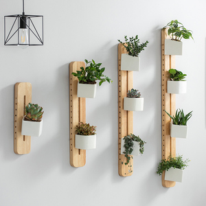 刀奴壁挂式花架 墙上实木植物架子阳台多肉墙面悬挂置物架 壁挂架