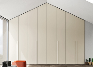 定制现代简约loft阁楼衣柜北欧风斜屋顶衣柜折叠门衣柜推拉门衣橱