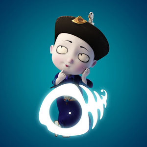 卡通僵小鱼靠垫沙发摆件定制江小鱼抱枕枕芯创意生日礼物动漫周边