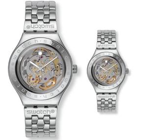 swatch/斯沃琪瑞士原装手表 全透明机械男表 骨干 yas100g现货