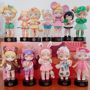 laura睡衣系列盲盒手办公仔劳拉确认款兔子小熊恐龙熊猫鹦鹉小鹿