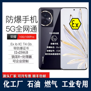 honor/荣耀 100防爆手机化工厂5G本安石油站天然气专用NFC巡检