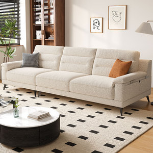 DDC意式极简棉麻布艺沙发组合现代简约大小户型客厅2024新款沙发