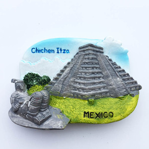 墨西哥奇琴伊察古城遗址玛雅文明旅游纪念品磁力贴冰箱贴 伴手礼