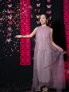 新中式小众轻婚纱出门外景旅拍晨袍女新娘结婚礼服粉色仙气连衣裙