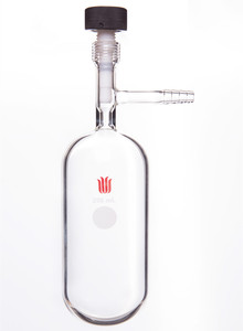 F584250N 溶剂储存瓶,250ml,4mm内螺纹高真空阀，外径60MM*长度140MM