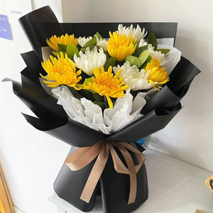 清明节祭祀菊花鲜花黄白菊大朵直批云南基地直发新鲜扫墓散装花束