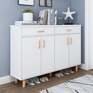 高1米】加高木质鞋柜子家用简易客厅玄关门厅柜现代简约鞋架鞋橱