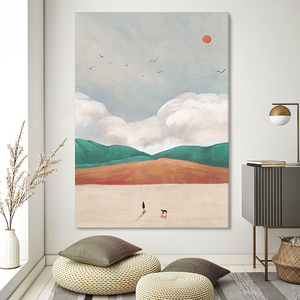 北欧风抽象画手绘