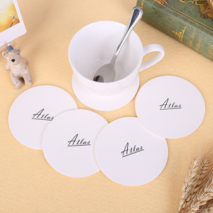 茶水吧台吸水纸杯垫创意隔热垫定制啤酒杯垫一次性纸杯垫定制logo