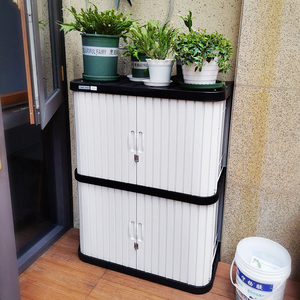 爱丽思室外阳台防雨防晒工具杂物收纳爱丽丝户外带锁庭院储物柜