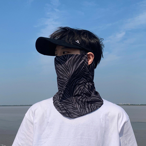 防晒面罩男遮全脸脸基尼脖子男士口罩面纱护颈男款冰丝围脖女学车