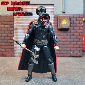 scp基金会紧急警笛头汽笛人模型可动6789都市传说手办玩具男礼物