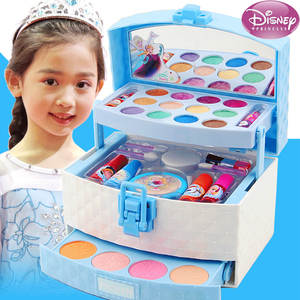 迪士尼小公主儿童化妆品无毒套装女孩玩具彩妆盒宝宝冰雪奇缘爱莎